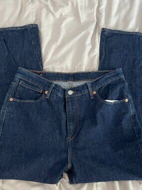 RARE Levi's Engineered Dark Blue Denim Jeans Sz 28 (tag missing) Limited Edition